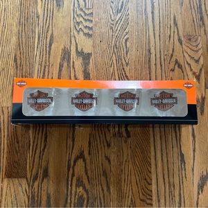 Harley Davidson Set of 4 Genuine 12 Ounce Insulated Tumblers New In Box